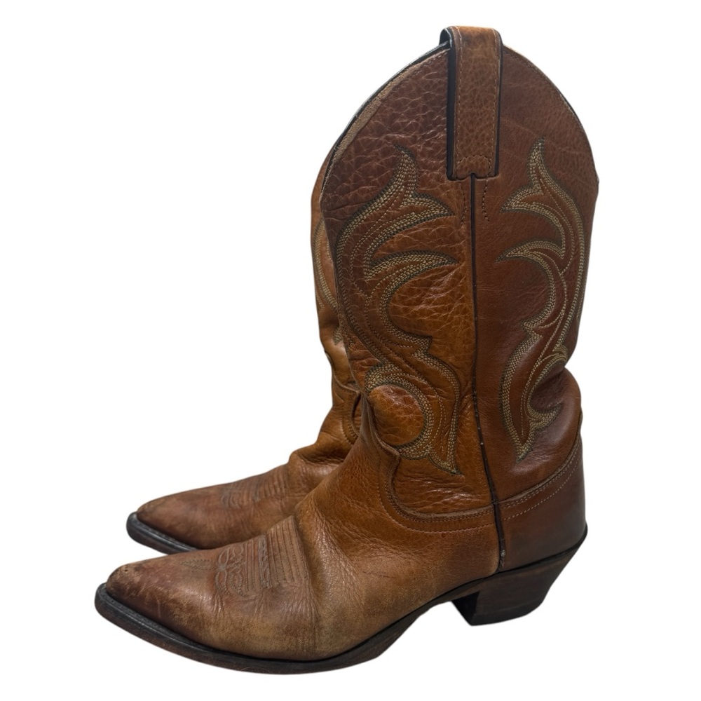 Justin women’s Leather Cowboy Boots size 7.5 - Picture 5 of 10